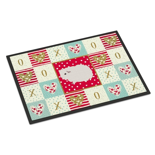 Carolines Treasures 24 x 36 in. Merino Guinea Pig Love Indoor or Outdoor Mat CK5430JMAT - main